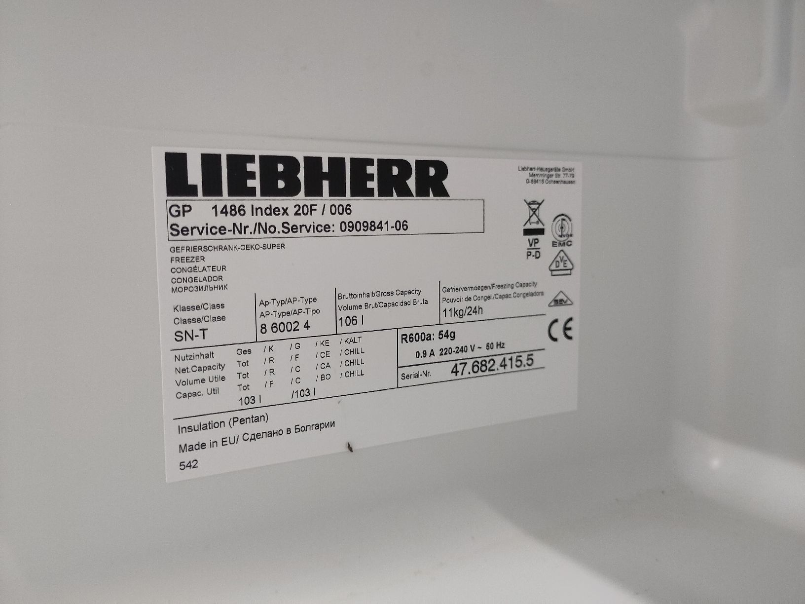Liebherr Congelatori: Liebherr Premium Tiefkühler  – Usato da Pratteln venduto da Cartonsducoeur_bl 4