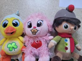 Plüschtiere 3er Set Ente Schaf Junge guter Zustand