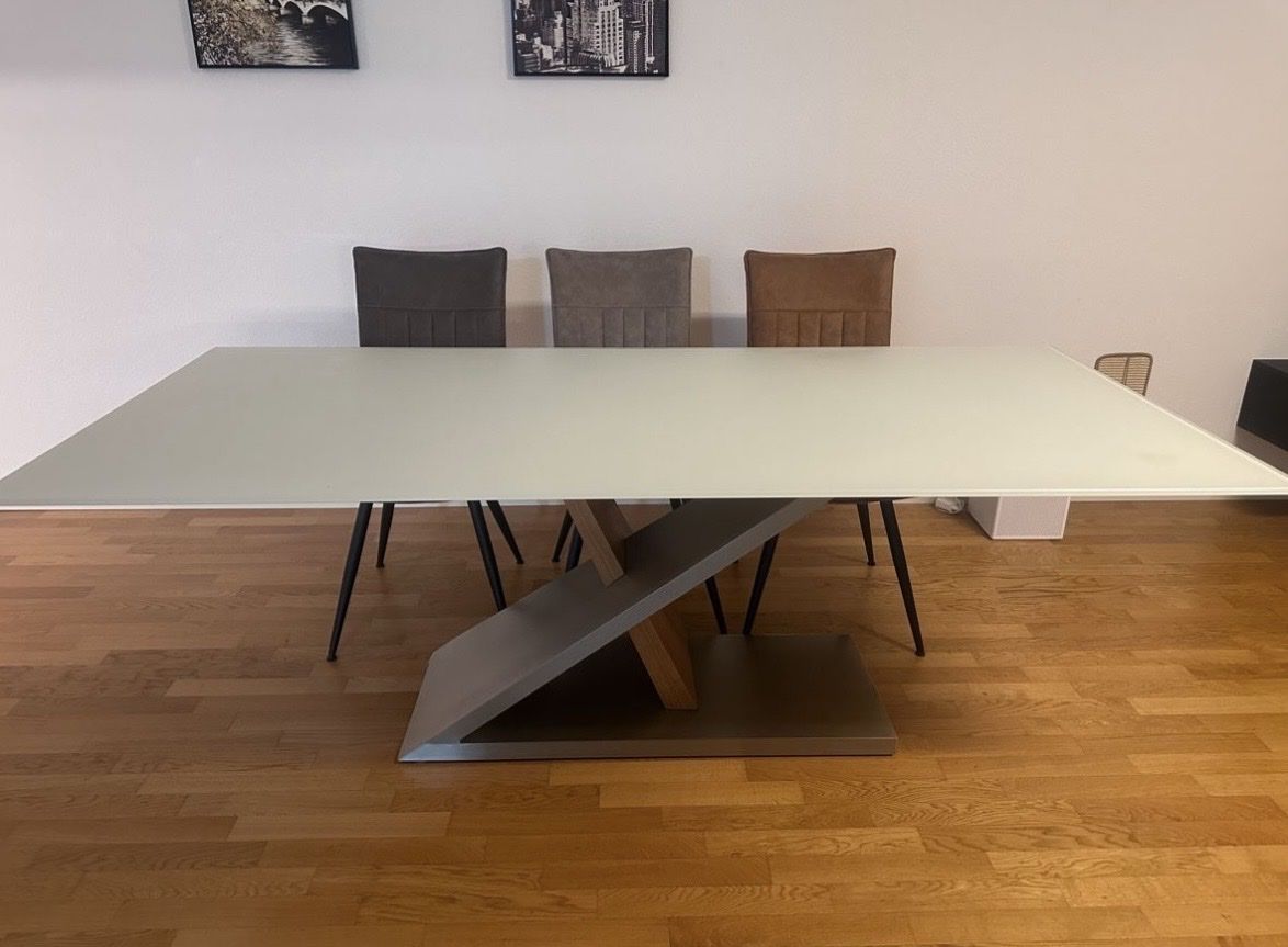 Tische: Designer Esstisch Milchglasplatte 220cm – Gebraucht aus Oberglatt ZH von El.is1 1