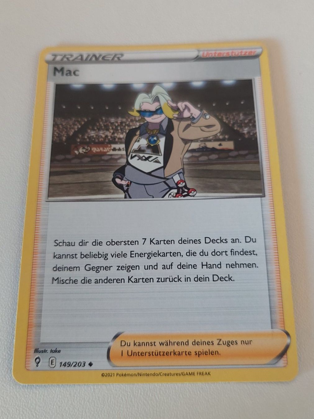 Pokémon Carte collezionabili: Pokemon Karte Mac Trainer 149/203 – Usato da Erlinsbach venduto da pfunky