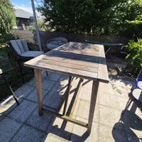 Apple Bee Milou Bar-Set: Massiv-Holztisch und 6 Stühle