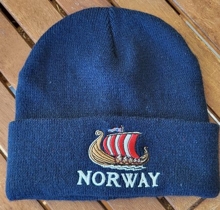 Norwegen Wintermütze blau