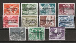 O.N.U Nr, 1-11 mit Abarten, postfrisch ** KP 280.--