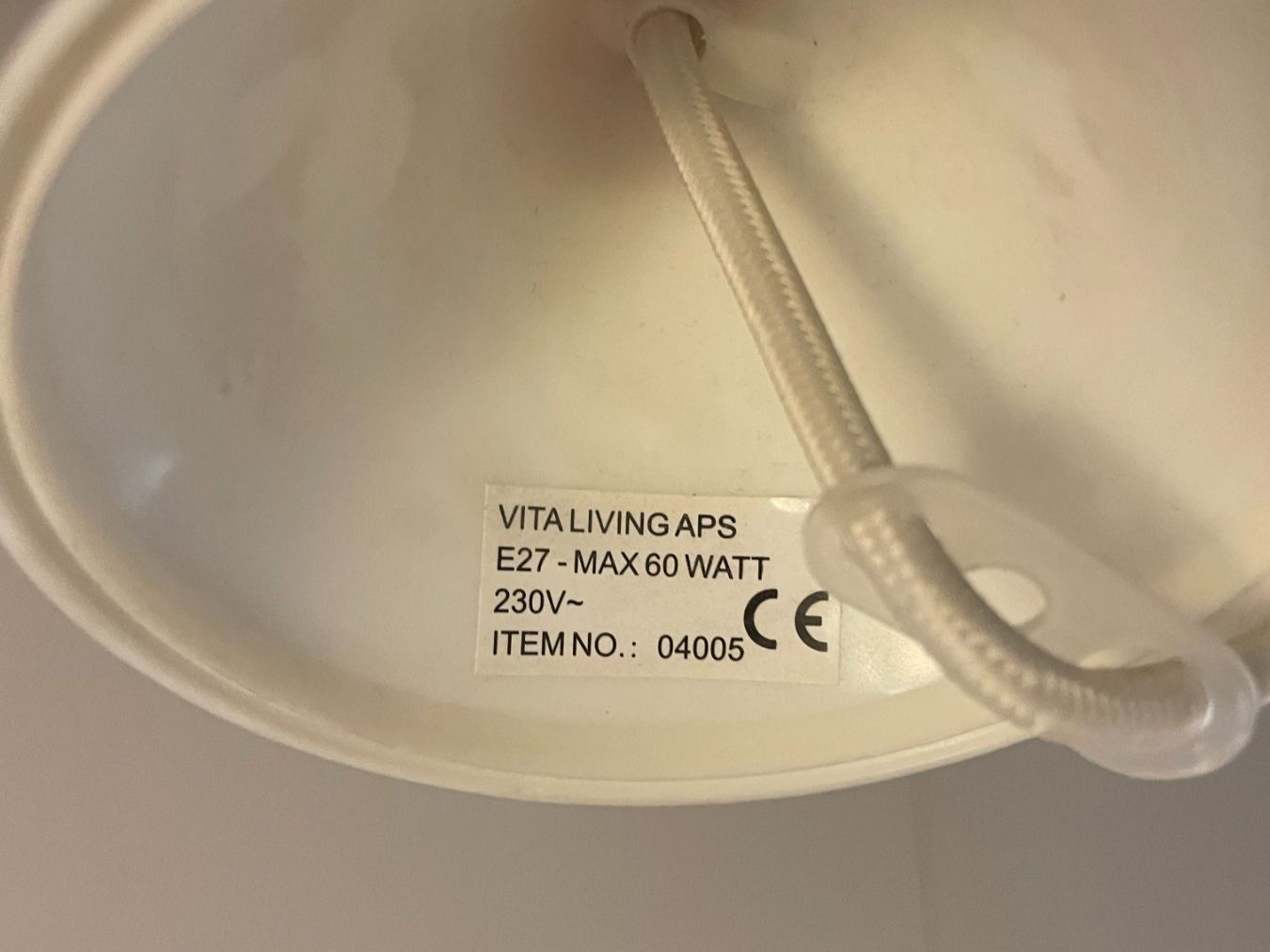 Lampadari & plafoniere: Rustikale Pendelleuchte weiss - 35cm – Usato da Wabern venduto da carciofo 1