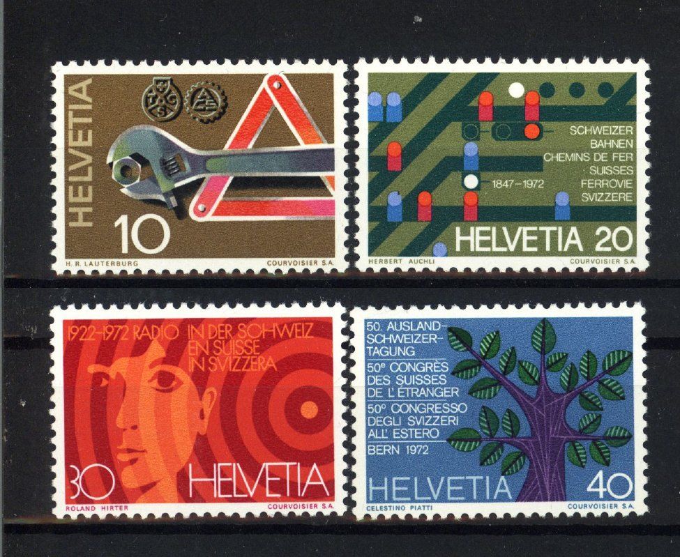 Tutti i francobolli: 1972, Nr.505–508, Werbemarken** – Usato da Willisau venduto da Vollstempel