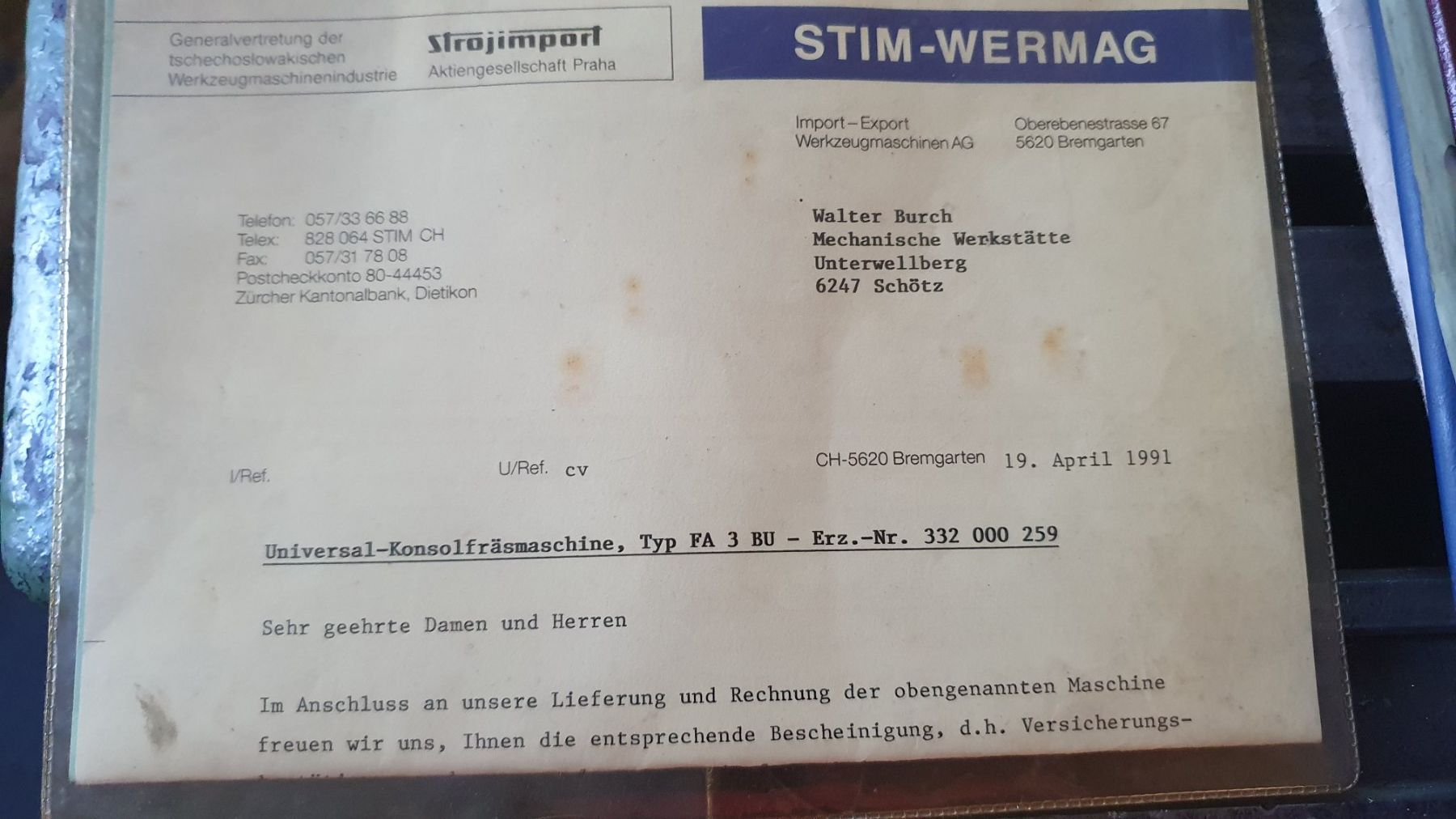 Alle Maschinen: Fräsmaschine TOS FA3 – Gebraucht aus Schötz von walter271058 3