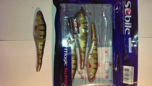 Esche: 4 Sebile Magic Swimmer 105 mm perch – Nuovo e nell'imballaggio originale da Fribourg venduto da versus702