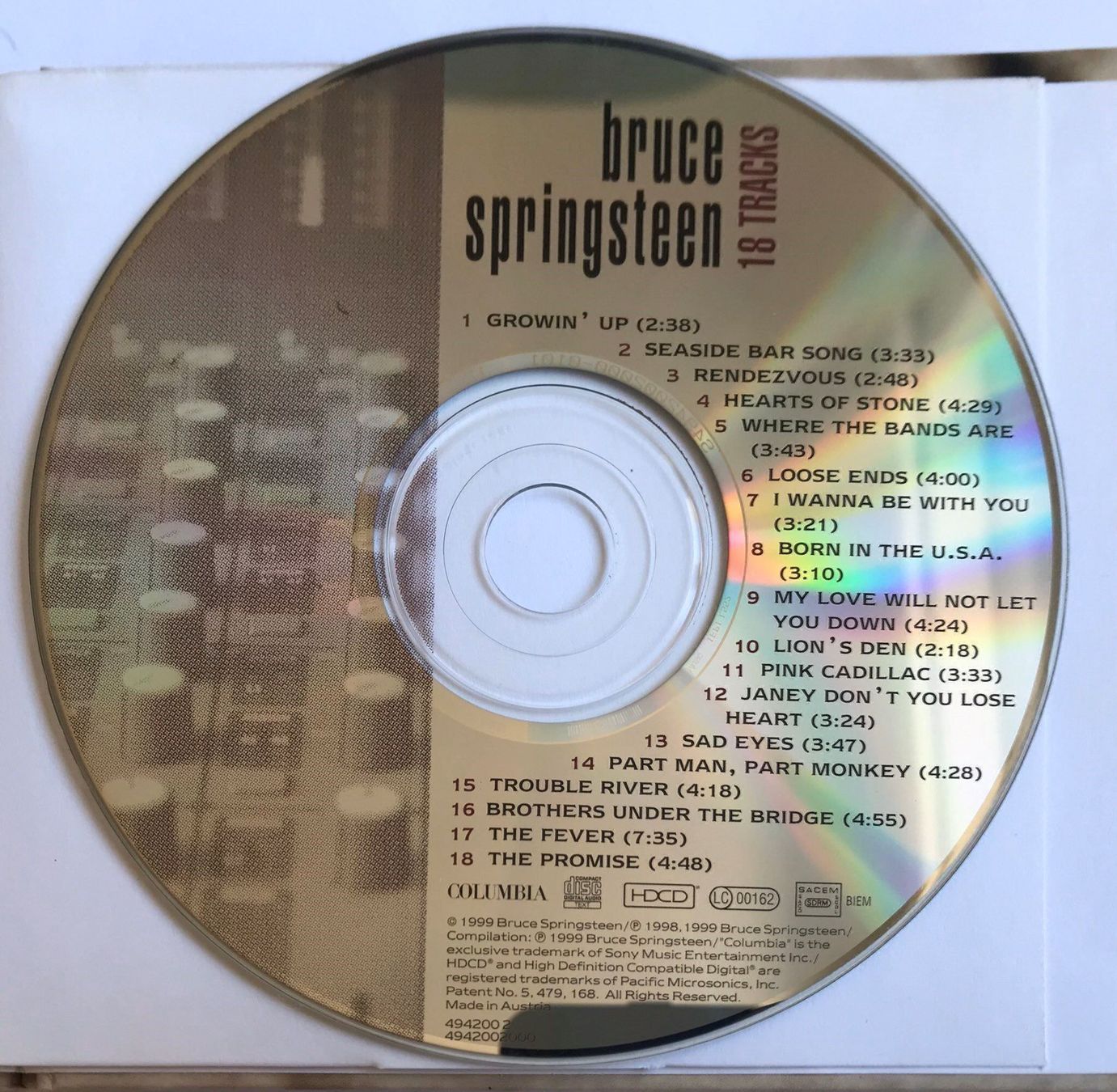 CD: CD Bruce Springsteen - 18 tracks – Usato da Zürich venduto da tomakomai 3