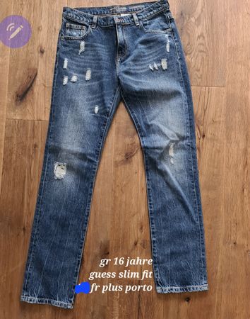 Jeans Guess Slim Fit Grösse 16 Jahre blau sehr guter Zustand