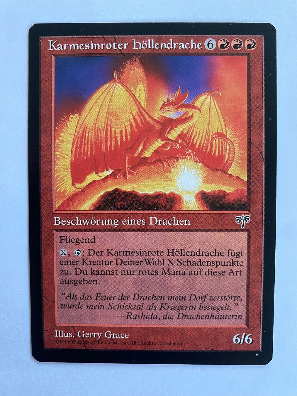 Magic The Gathering Carte collezionabili: Karmesinroter Höllendrache - Mirage – Usato da Bonstetten venduto da ddiederichs
