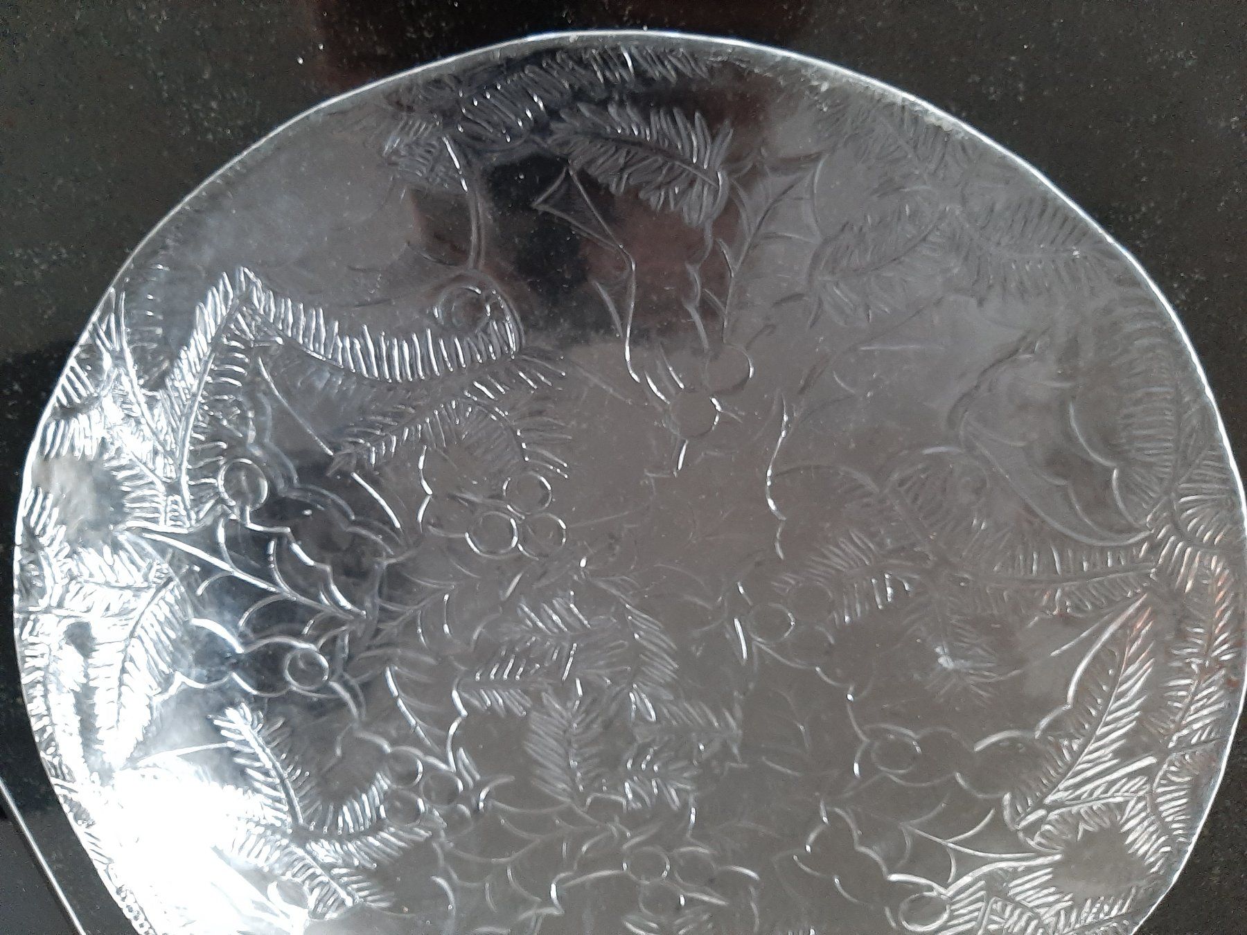 Piatti di portata: Dekorative Glasplatte, Durchmesser ca. 37 cm – Usato da Menziken venduto da Rien1 3
