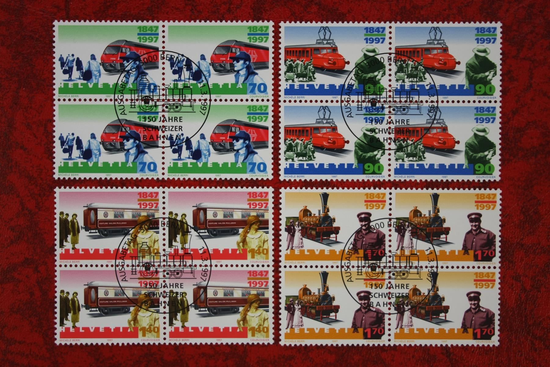 Tous les timbres: 1997:909-912  Et. mit Gummi – Neuf (Voir description) à Deitingen par Lglobi