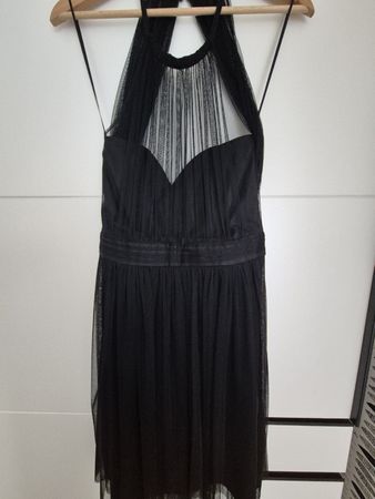 Elegantes schwarzes Esprit Abendkleid mit Tüll (Gr. 36)