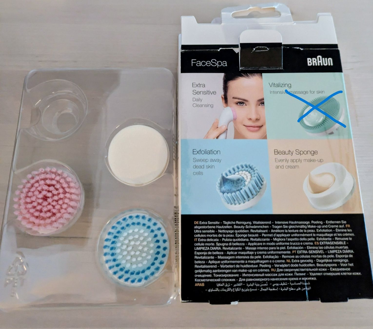Cura del viso: Braun Face 3er Set Bürsten Neu – Nuovo (secondo la descrizione) da Benken SG venduto da olga81 1
