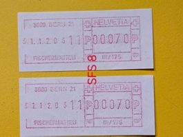 2x SFS 8 III/175   für 50 Rp.