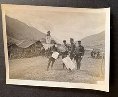 VINTAGE FOTO SCHWEIZER ARMEE IM FELDE