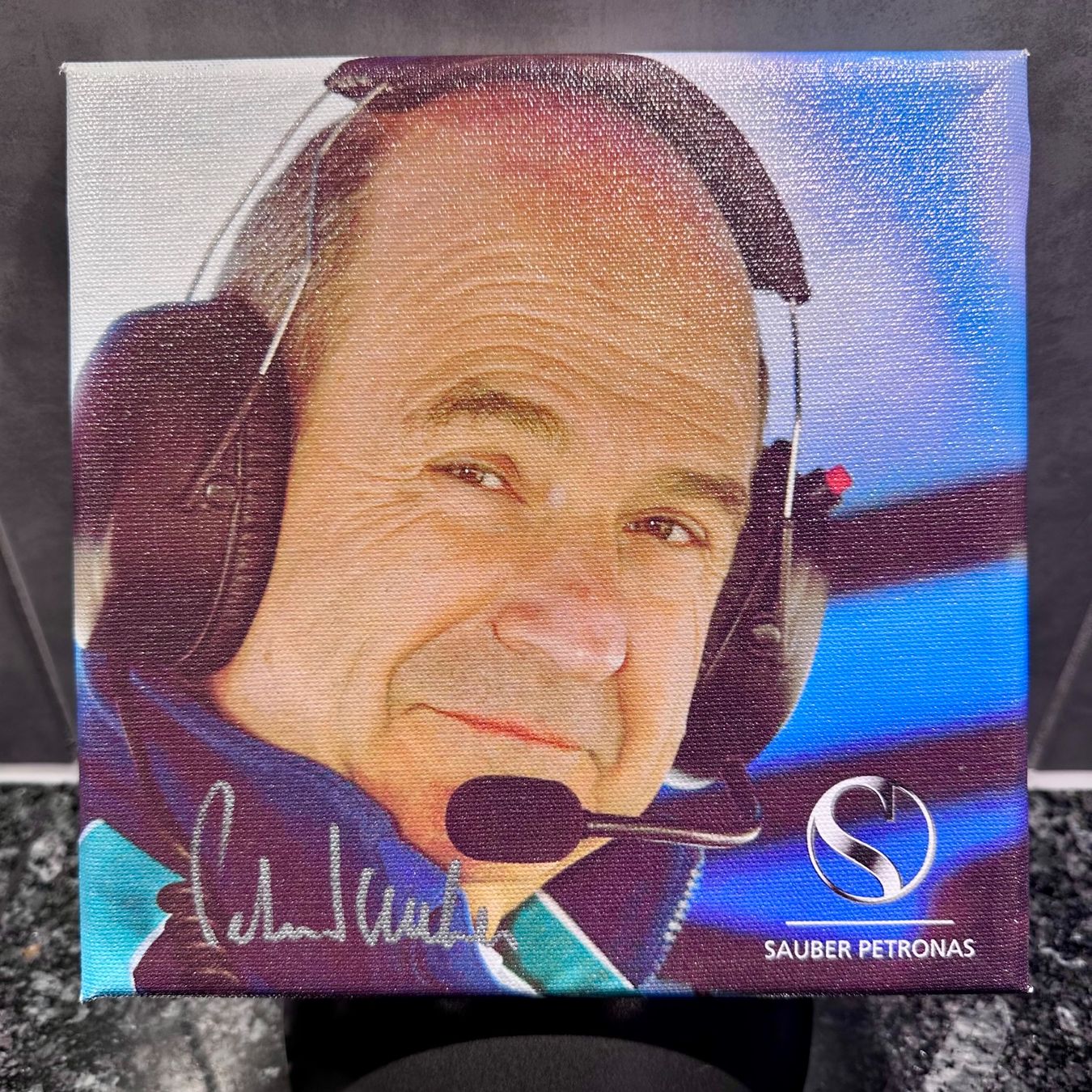 Autografi: Peter Sauber ¦ Originalunterschrift ¦ Kunstdruck ¦ Leinwand – Nuovo (secondo la descrizione) da Bäretswil venduto da Petrolhead2005 1