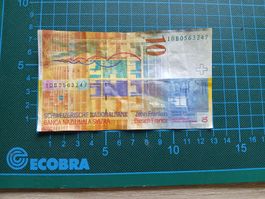 10 Franken Noten Serie 8 guter Zustand