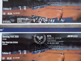 2 x Tickets Swiss Open Gstaad 1/16 Final mit STAN, 14.7.2026
