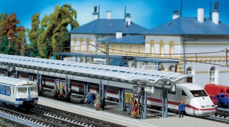 Faller Modellini di ferrovie: Faller 222121 N Doppel-Bahnsteig 50 cm lang, Bausatz – Nuovo e nell'imballaggio originale da Brüttisellen venduto da Rentner44zh 5
