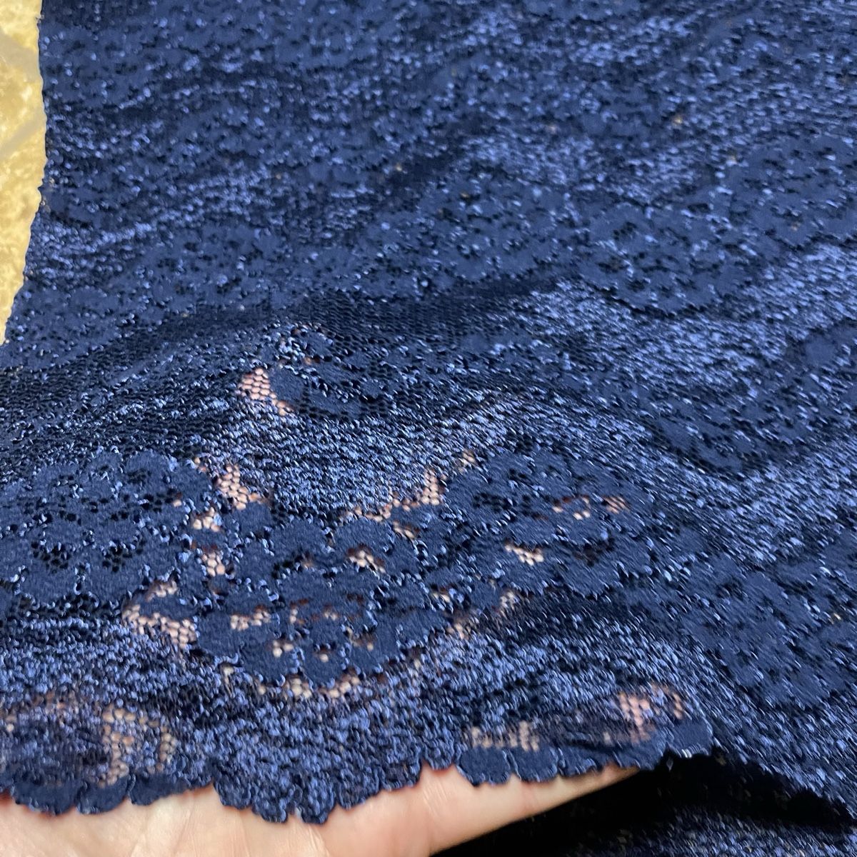 Tops: Trasparente Top blu elegante in pizzo, taglia S/M – Neu (gemäss Beschreibung) aus Gordevio von LanaZimm