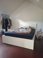 Weisses Bett inkl 4 Schubladen und Matratze
