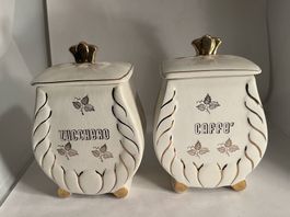 Barattoli x caffè' zucchero vintage 