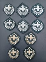 10 alte Gradabzeichen, CH Armee, "Vogelnest"