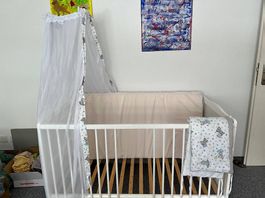 Baby-Bett 3 Stufen verstellbar