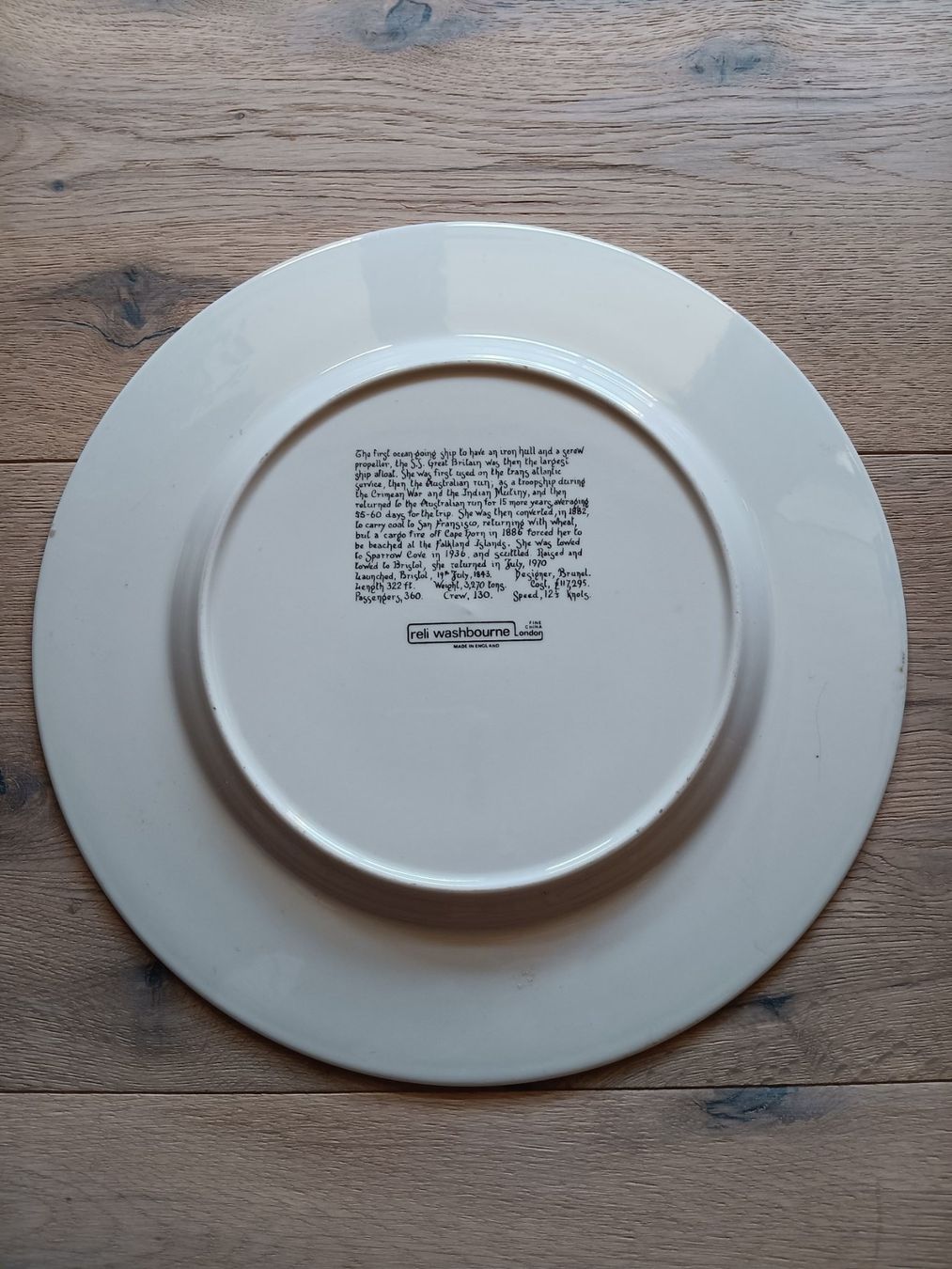 Wedgwood Piatti: Sammlerteller "SS Great Britain" 1983, England – Usato da Nussbaumen AG venduto da Lightblue 1