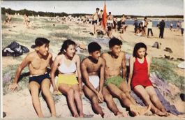 China, Ferienlager, Baden,  Völkertypen, Ethnologie, 1951