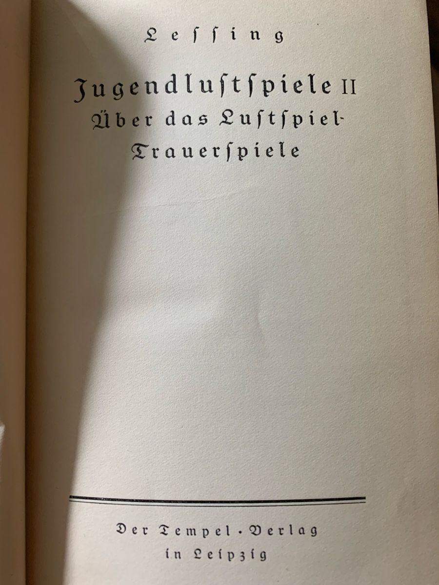 Libri: Lessing Gesammelte Werke 2 Bände - Tempel-Klassiker Leipzig  – Usato da Onex venduto da bru_fp6t 8