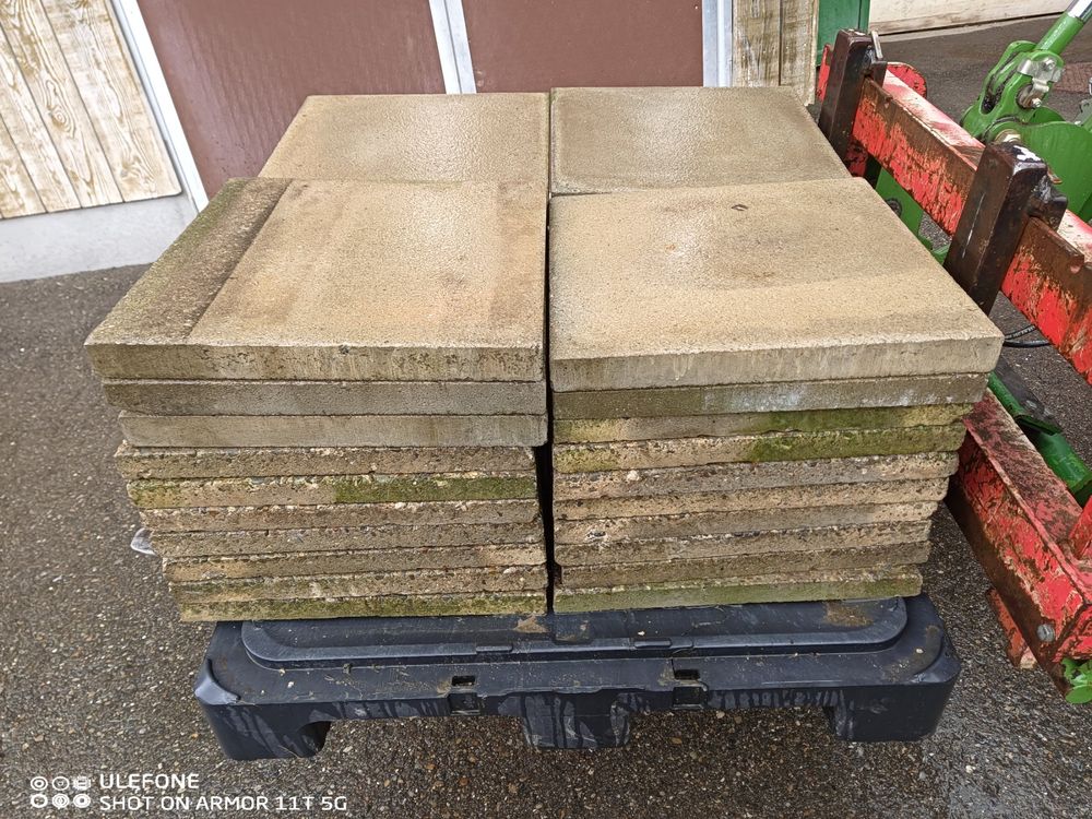 Trittsteine Für Gartenwege - Frostfeste Gehwegplatten Mit Erdspießen