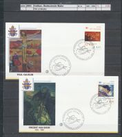 2003 Vatikan, "Bedeutende Maler", FDC (2 Briefe)