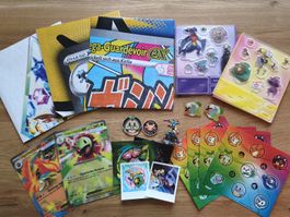 Pokémon Karten, Sticker, Figur, Poster & Zubehör Set.