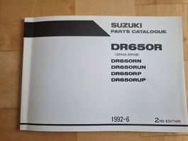 Suzuki DR650R, Teilekatalog, Top Zustand!