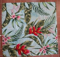 Duschvorhang mit tropischem Blumenmuster, neu