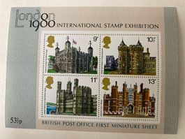 GROSSBRITANNIEN 1978 HISTORISCHE BAUTEN BLOCK 1 **