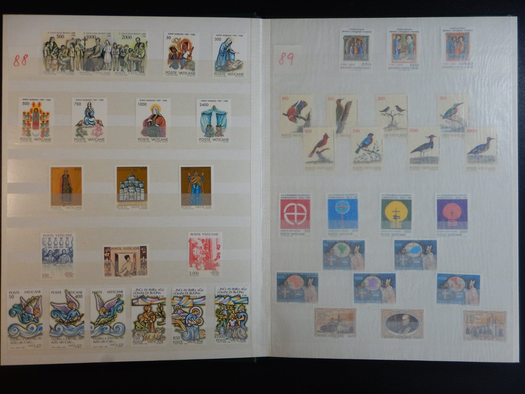 Tutti i francobolli: Vatikan Sammlung 1987-1998 ** – Usato da Zürich venduto da Muehlekauf 1