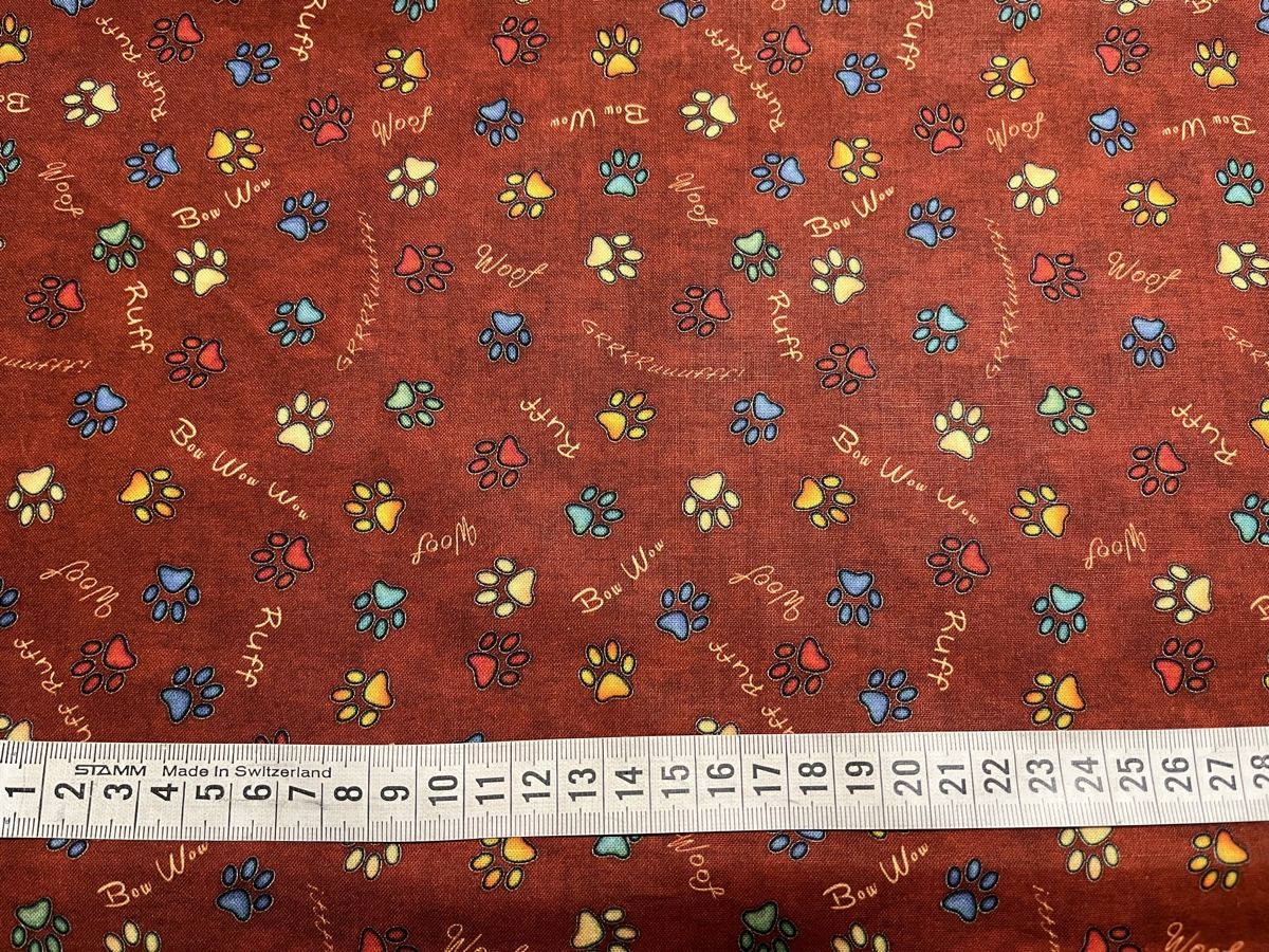 Stoffe: Patchworkstoffe 3er Set Pfoten bunt – Neu (gemäss Beschreibung) aus Seuzach von KreativmitStoff 3