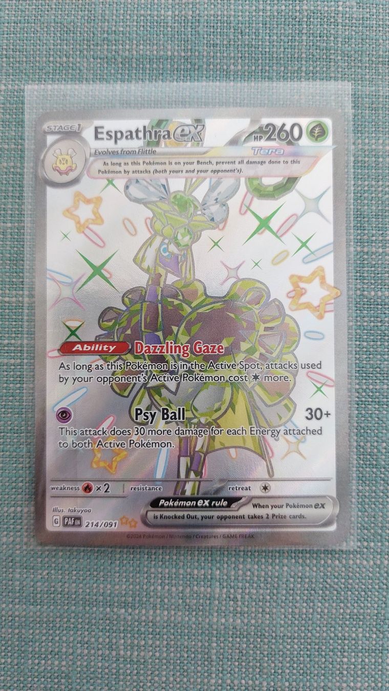 Pokémon Carte collezionabili: Espathra ex shiny Fullart Paldean Fates – Nuovo (secondo la descrizione) da Bellinzona venduto da Pagur