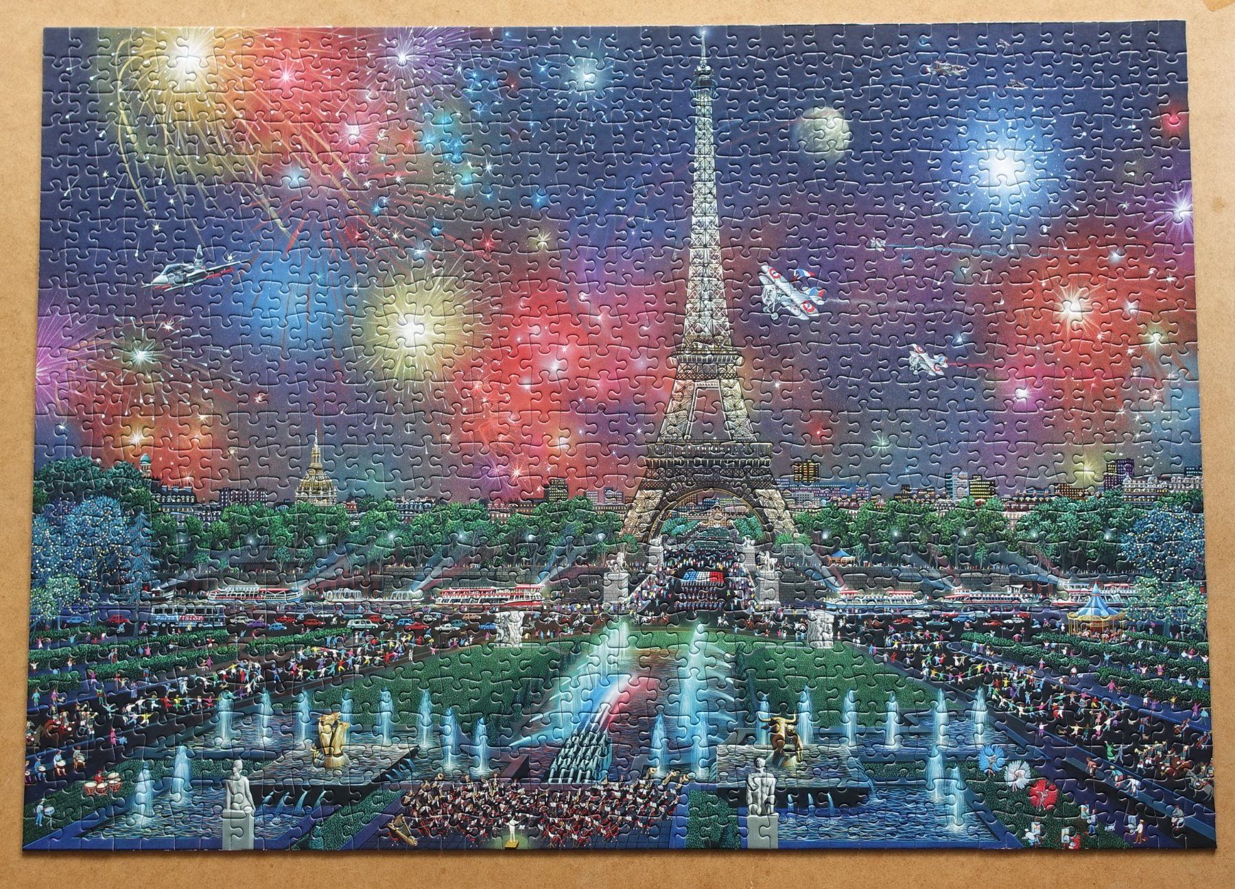 Puzzle: Schmidt 1000 - Feuerwerk am Eifelturm - Alexander Chen – Usato da Arbon venduto da drs64 1