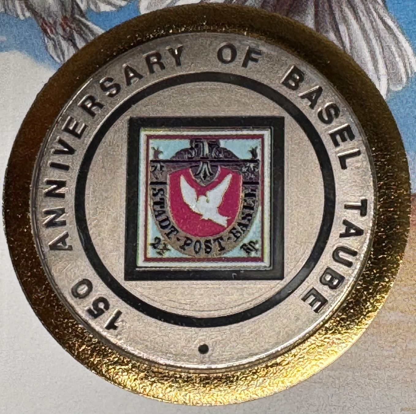 Tutti le monete: Numisbrief 150 Jahre Basler Taube – Usato da Andwil SG venduto da Ariisa1234 2