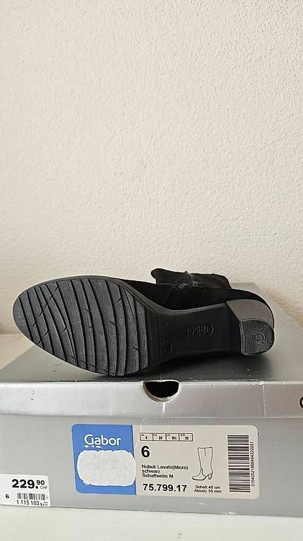 Damenschuhe: Gabor Echtleder Stiefel, schmaler Schaft, 32 cm – Gebraucht aus Sursee von nei_7klk 3
