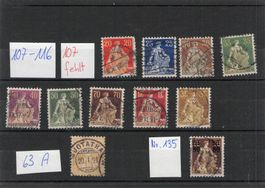 Steckkarte :FM - Nr. 108-116 , FM - Nr. 135 , 63 A Muotathal