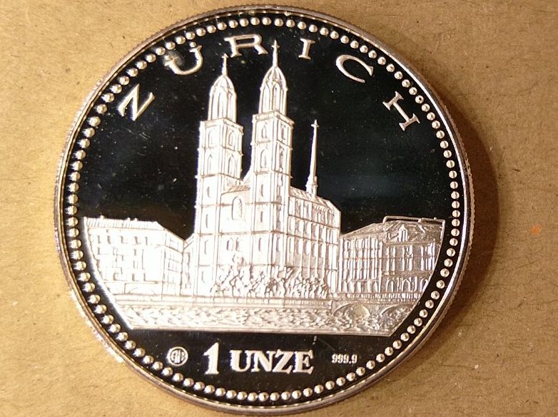 1Unze Helvetia 1990 Z rich Silber 999 Neu gem ss Beschreibung In 