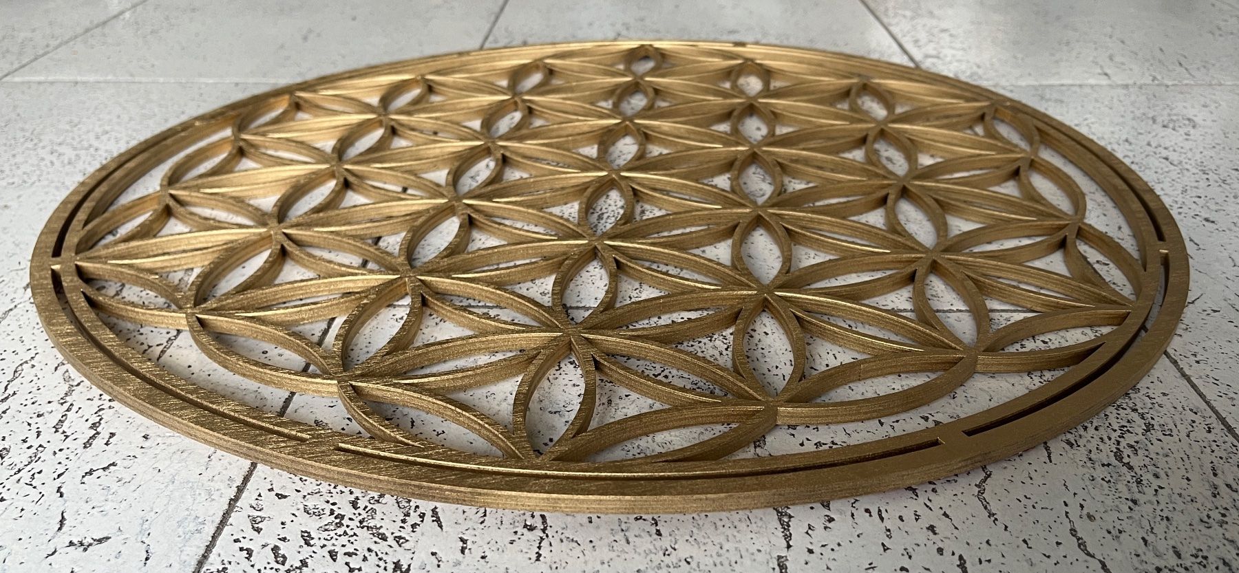 Tutte le decorazioni: Goldige Lebensblume Wandschmuck Holz – Nuovo (secondo la descrizione) da Zürich venduto da flipper06 1