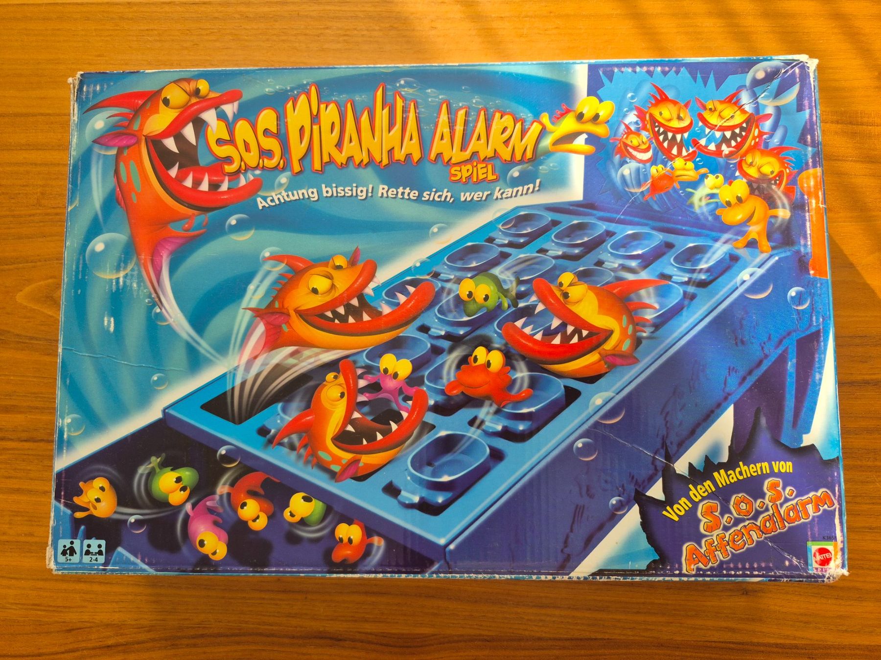 Mattel Giochi: SOS Piranha Alarm Spiel – Usato da Lengnau AG venduto da Mefari