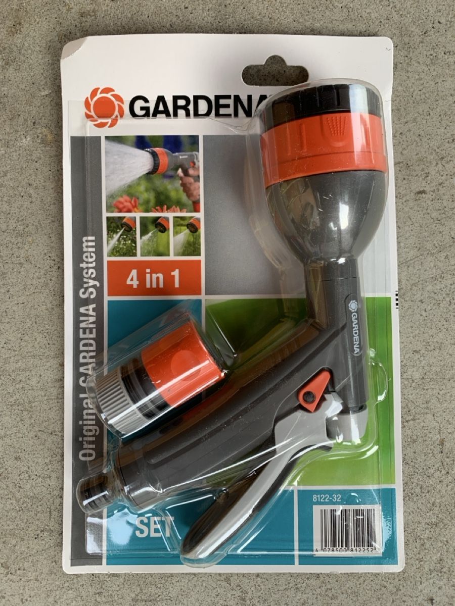 Gardena Tutti gli attrezzi: Gardena 4 in 1 Brause-Set – Nuovo e nell'imballaggio originale da Madiswil venduto da fip_bcv7