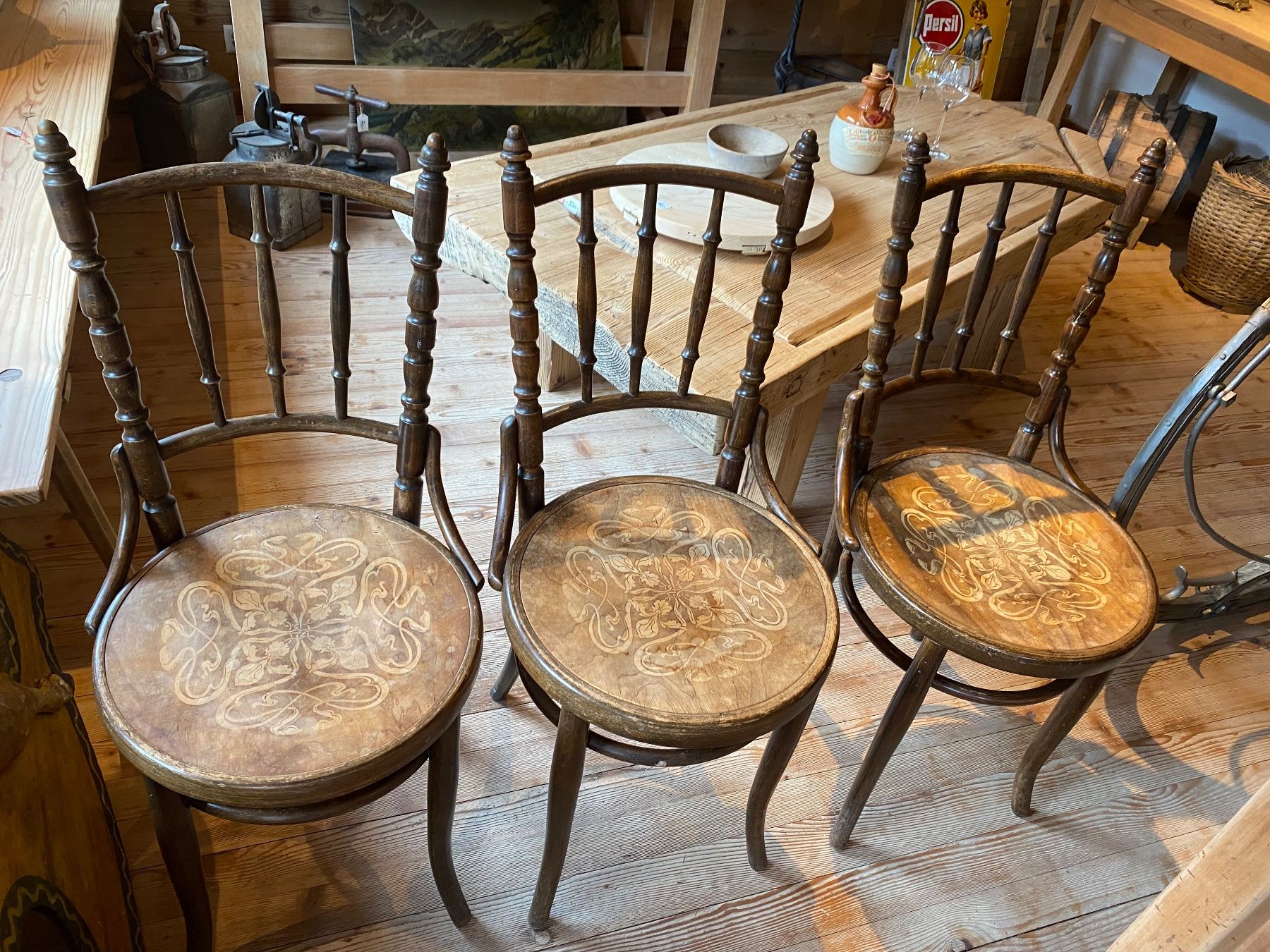 Sedie: 3 Bistrostühle – Usato da Lenk im Simmental venduto da gwustu 1